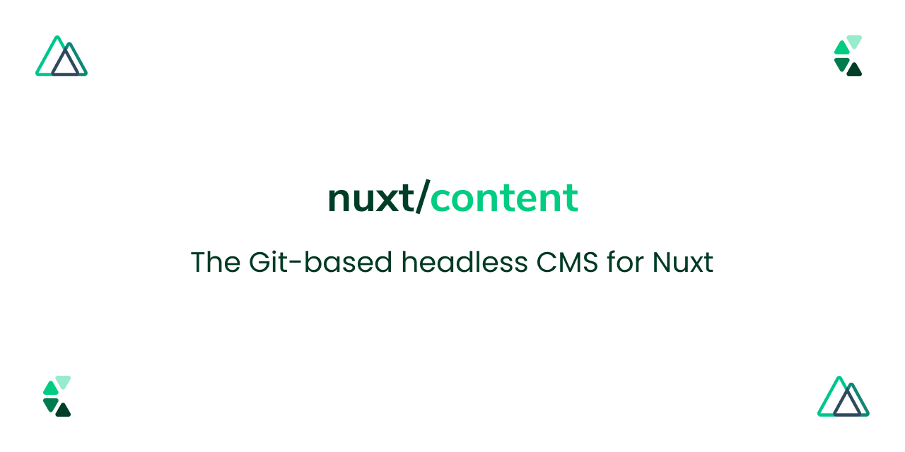 Using Nuxt Content as a database cover image